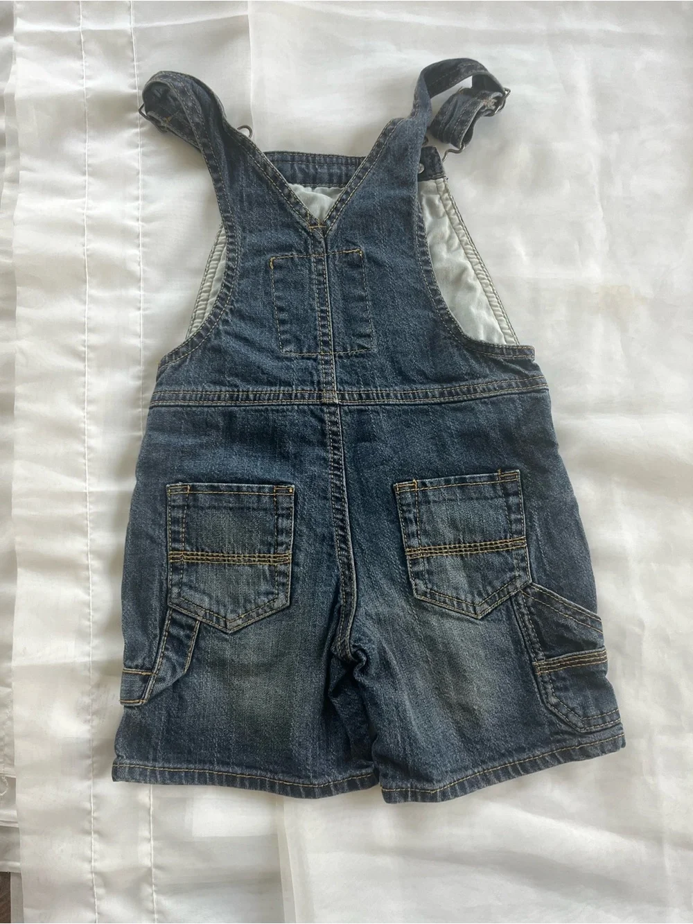 OshKosh Denim Short Overalls - Blue